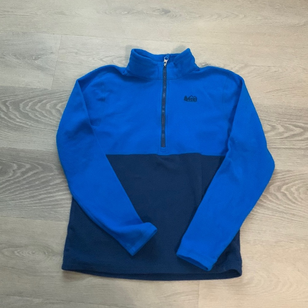 REI kids fleece zip top pullover